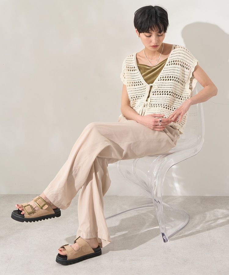 AMERICAN HOLIC「レーシーニットベスト」|ベスト・ジレ|