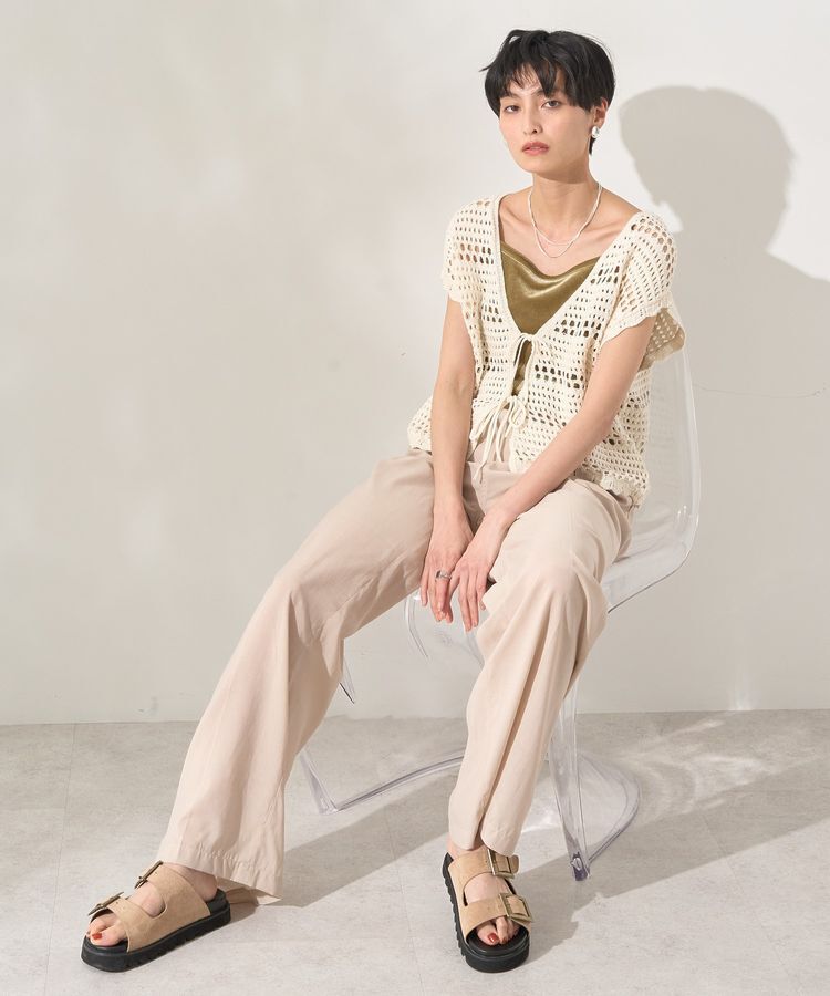 AMERICAN HOLIC「レーシーニットベスト」|ベスト・ジレ|