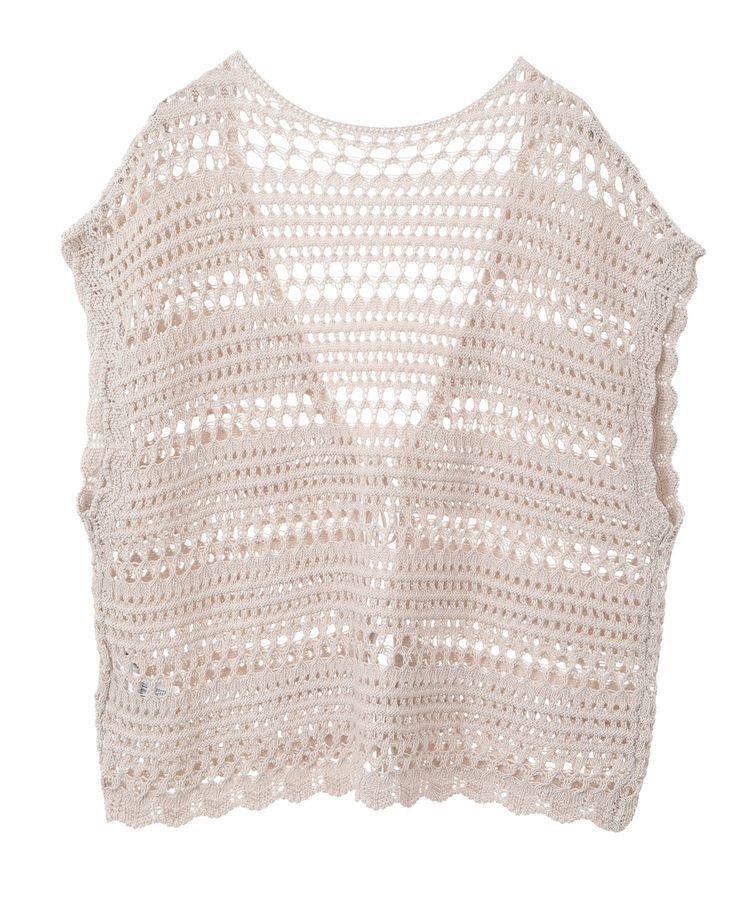 AMERICAN HOLIC「レーシーニットベスト」|ベスト・ジレ|