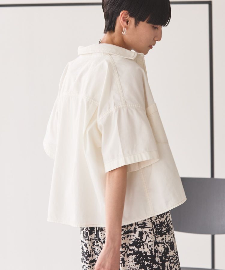 AMERICAN HOLIC「Wポケットデニムショートシャツ」|シャツ・ブラウス|