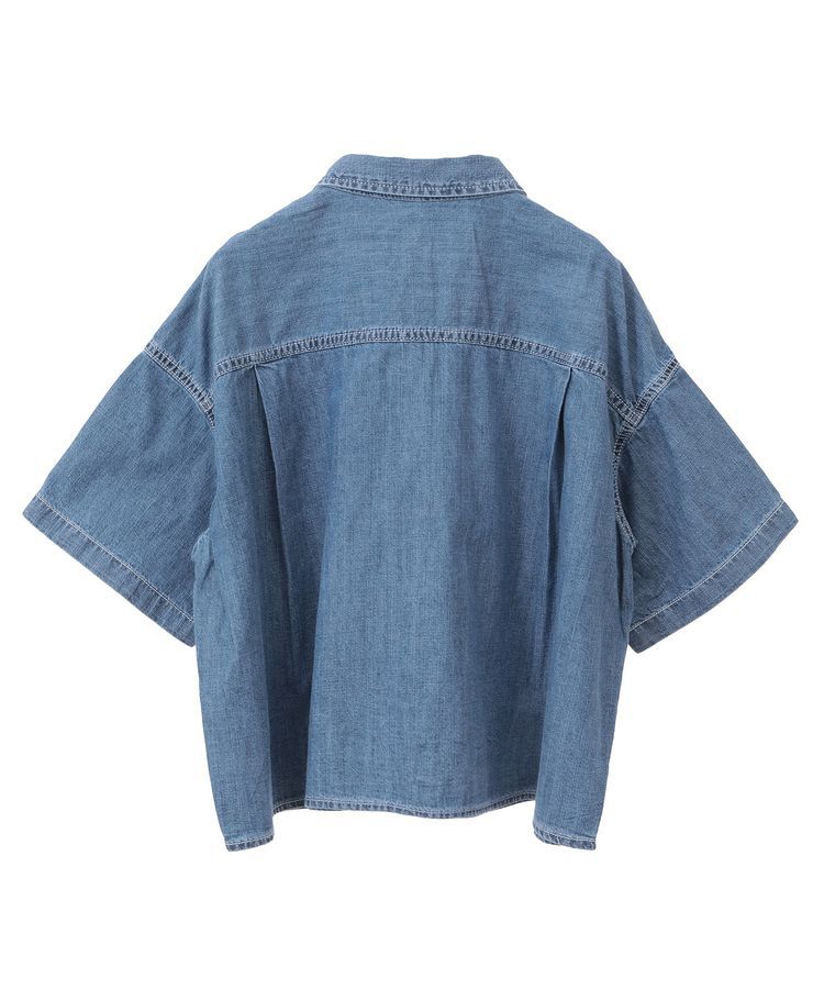 AMERICAN HOLIC「Wポケットデニムショートシャツ」|シャツ・ブラウス|