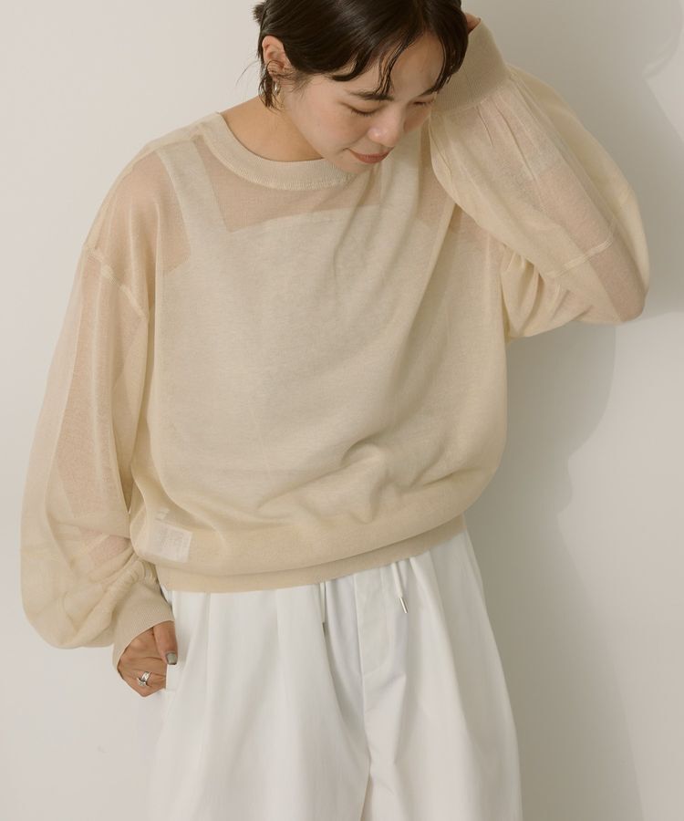 AMERICAN HOLIC「【WEB限定】接触冷感2WAYシアーニットカーディガン」|カーディガン|