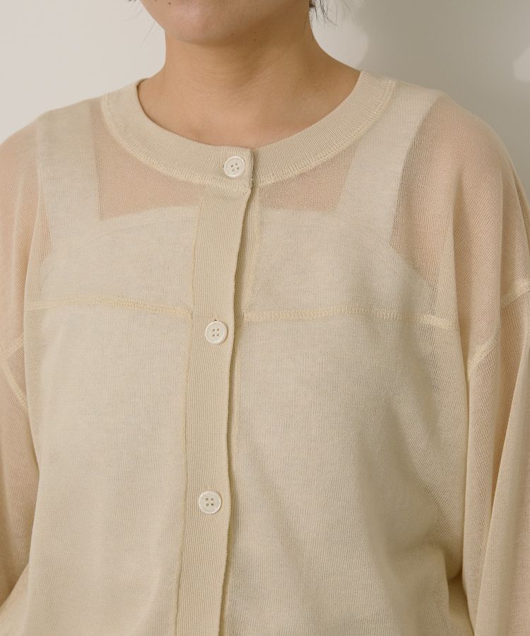 AMERICAN HOLIC「【WEB限定】接触冷感2WAYシアーニットカーディガン」|カーディガン|