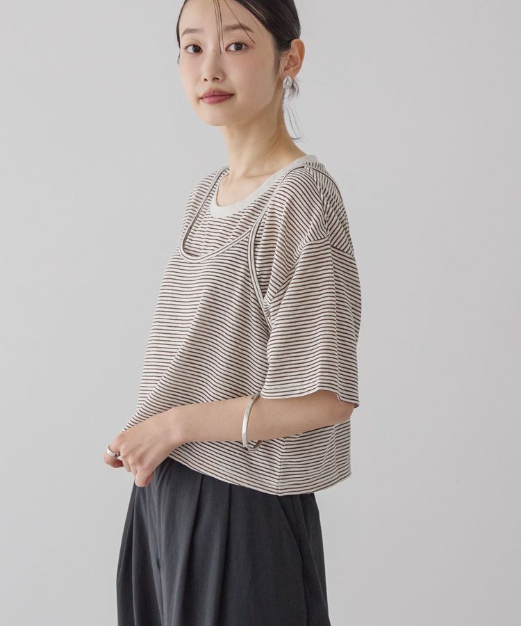 AMERICAN HOLIC「【2点セット】キャミレイヤードTシャツ」|Tシャツ・カットソー|