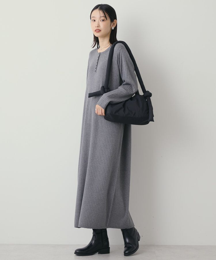 AMERICAN HOLIC「バイパチリブヘンリーニットワンピース＜静電気軽減＞」|ワンピース|