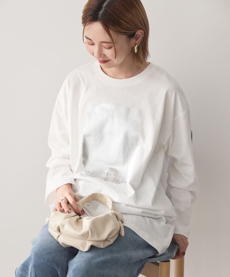AMERICAN HOLIC「SILVER BOX ロングTシャツ/チュニック」|Tシャツ・カットソー|Off White