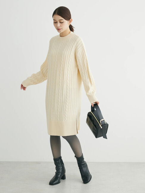 Green Parks「ケーブルニットミニワンピース」|ワンピース|