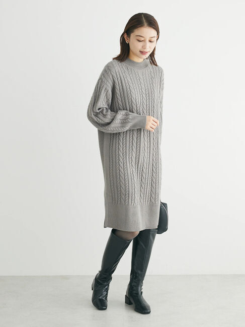 Green Parks「ケーブルニットミニワンピース」|ワンピース|