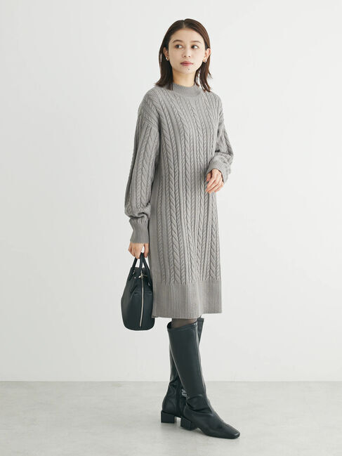 Green Parks「ケーブルニットミニワンピース」|ワンピース|