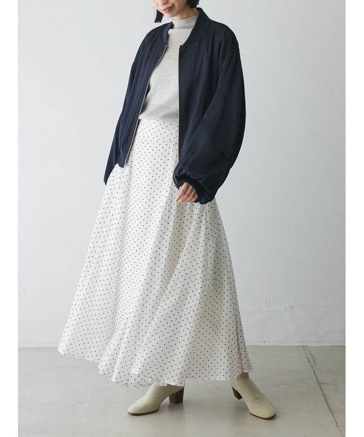 AnriettMusee「ラメ切替スリーブリブシアーニット」|ニット・セーター|