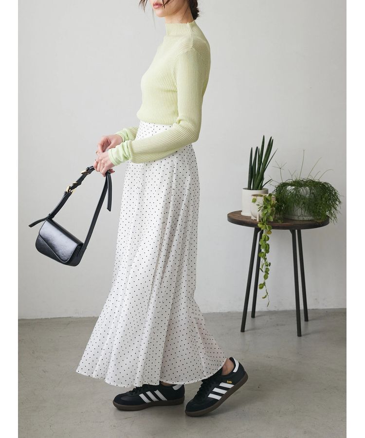 AnriettMusee「ラメ切替スリーブリブシアーニット」|ニット・セーター|