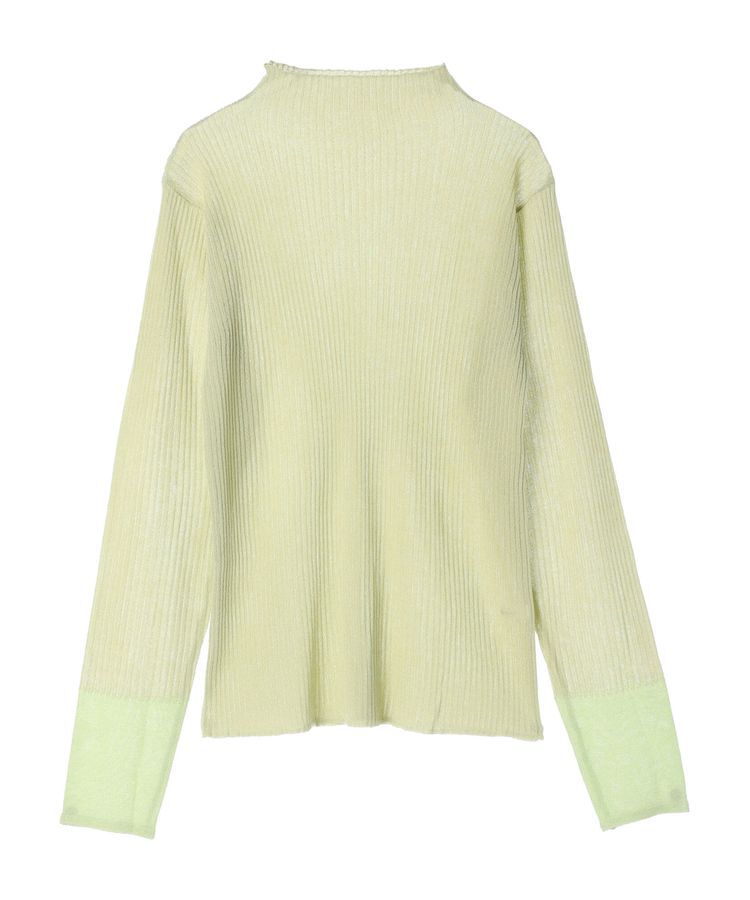 AnriettMusee「ラメ切替スリーブリブシアーニット」|ニット・セーター|