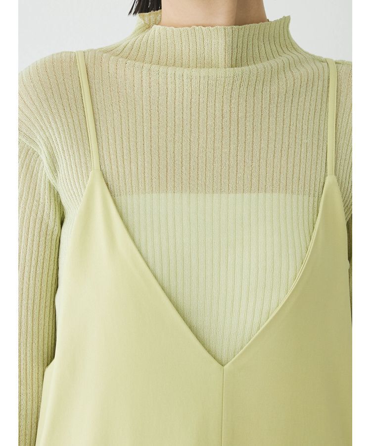 AnriettMusee「ラメ切替スリーブリブシアーニット」|ニット・セーター|