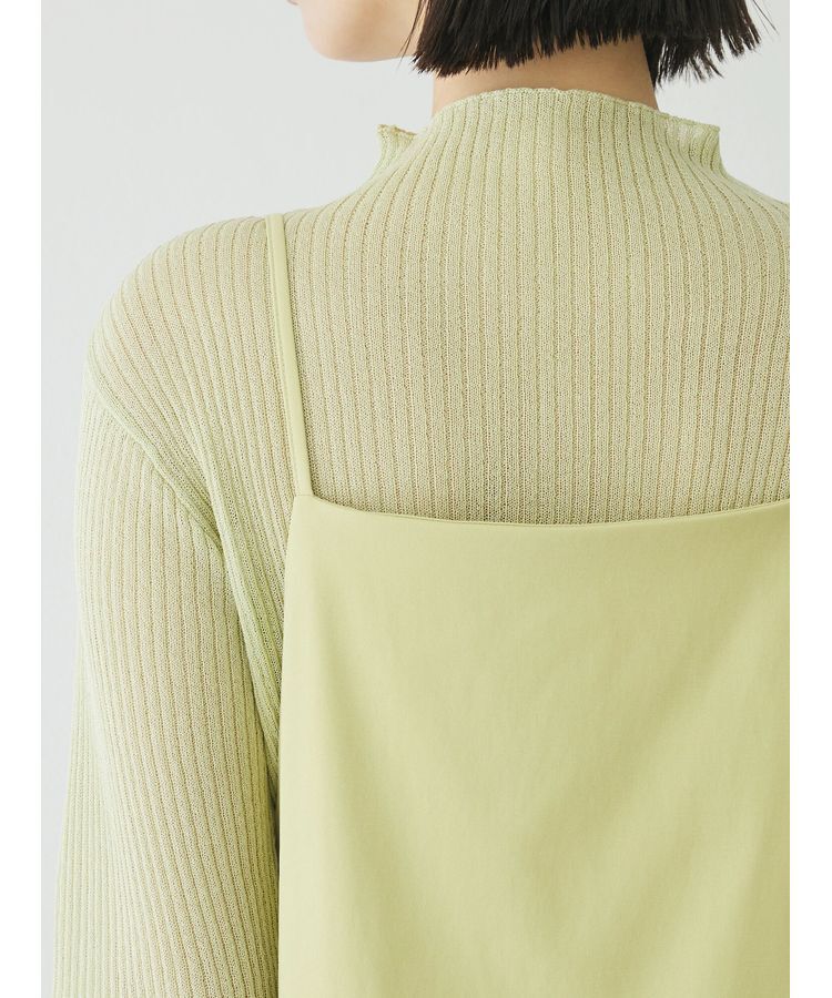 AnriettMusee「ラメ切替スリーブリブシアーニット」|ニット・セーター|