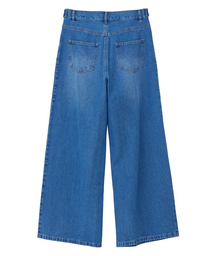 Green Parks「・SUGAR SPOON デニムタックワイドパンツ」|デニム|