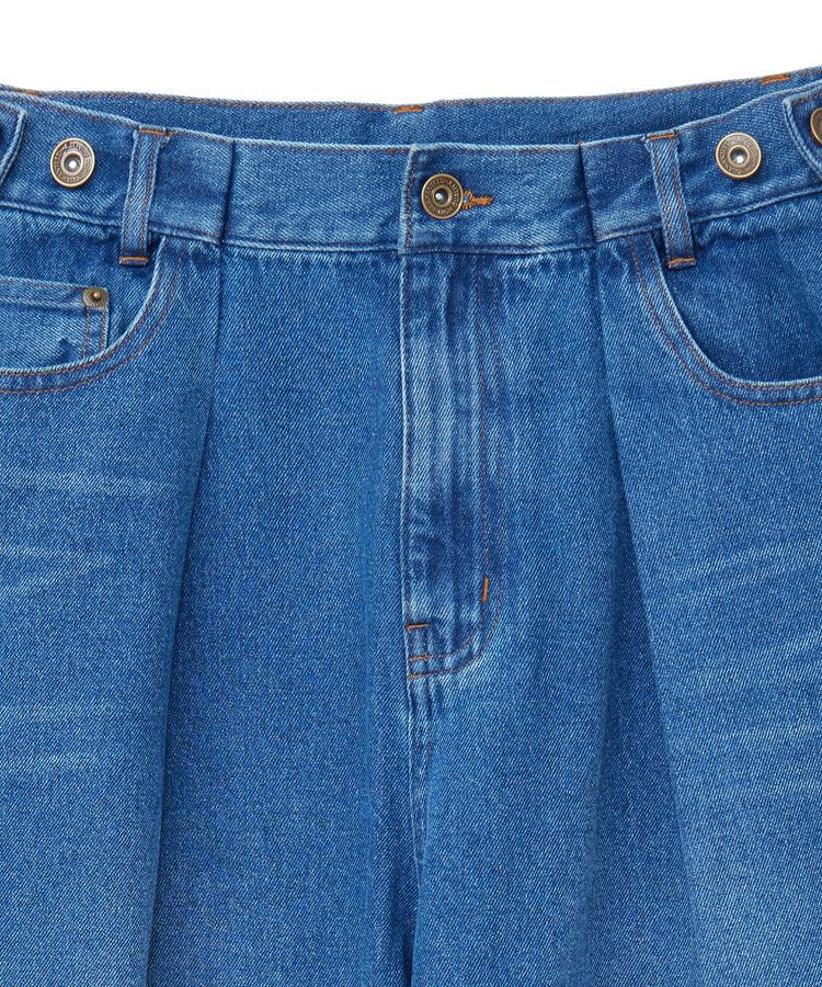 Green Parks「・SUGAR SPOON デニムタックワイドパンツ」|デニム|