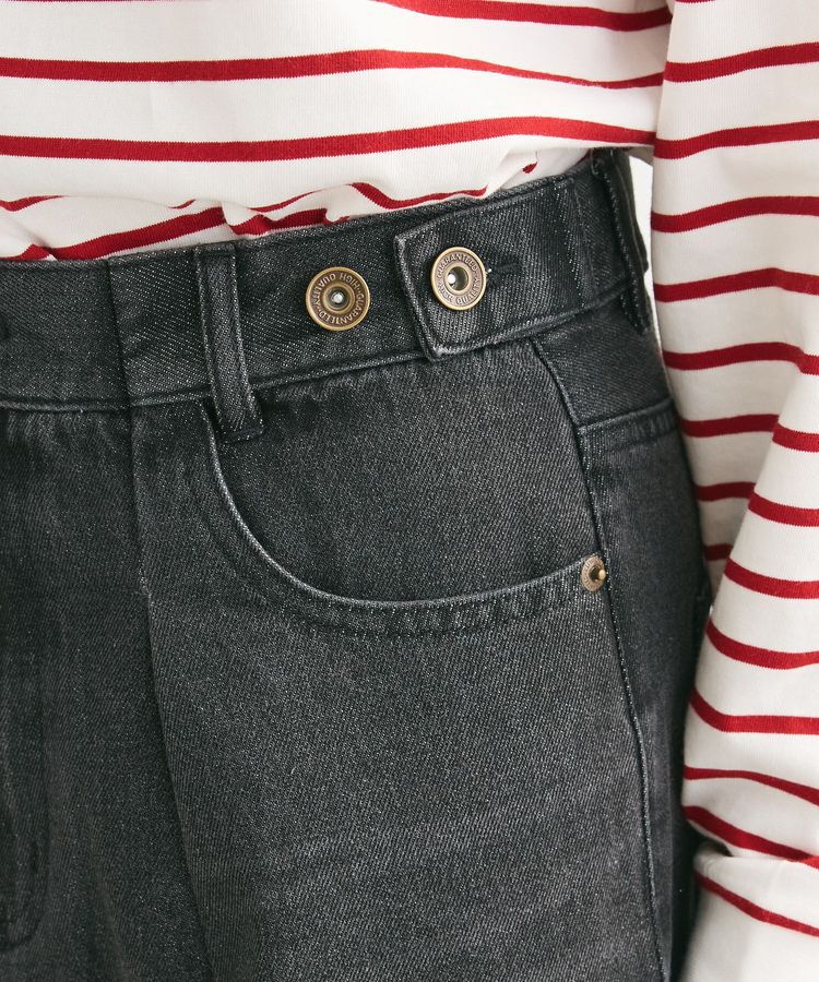 Green Parks「・SUGAR SPOON デニムタックワイドパンツ」|デニム|