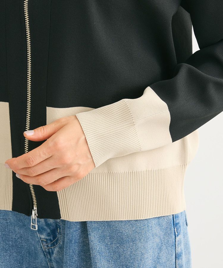 Green Parks「・furry rate かる～いニットZIPブルゾン」|カーディガン|