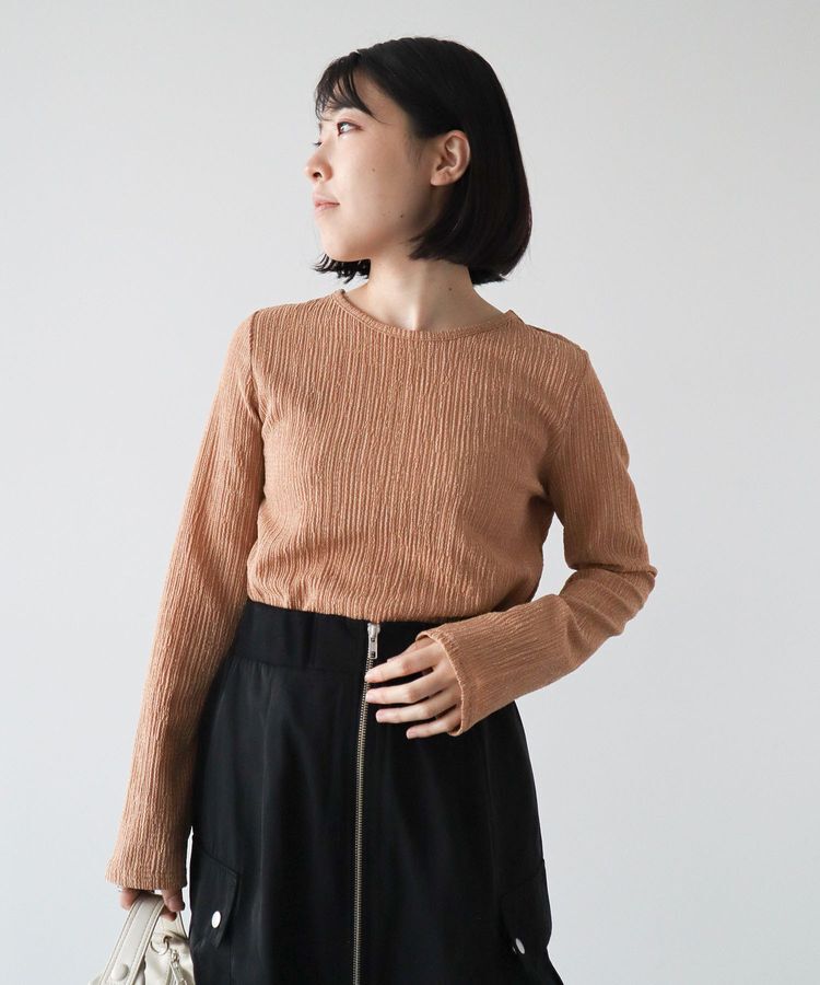 Green Parks「・Petit Fleur コウタクジャカードロンTEE」|Tシャツ・カットソー|Beige