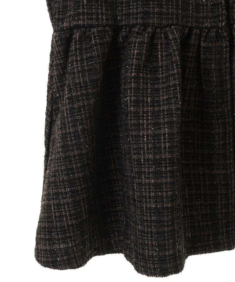 Green Parks「ラメツィードペプラムベスト」|ベスト・ジレ|