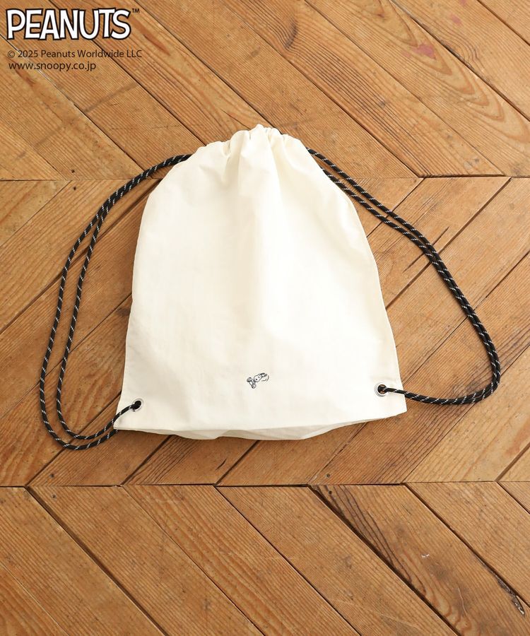 Green Parks「■PEANUTS スヌーピーナップサック」|リュック|Ivory