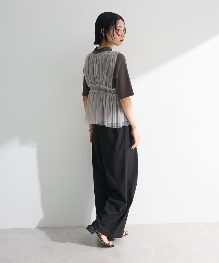 Green Parks「・ELENCARE DUE チュールシャーリングビスチェ」|ベスト・ジレ|