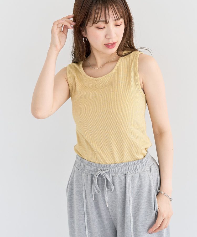 Green Parks「・Petit Fleur ラメリブタンクトップ」|インナー|