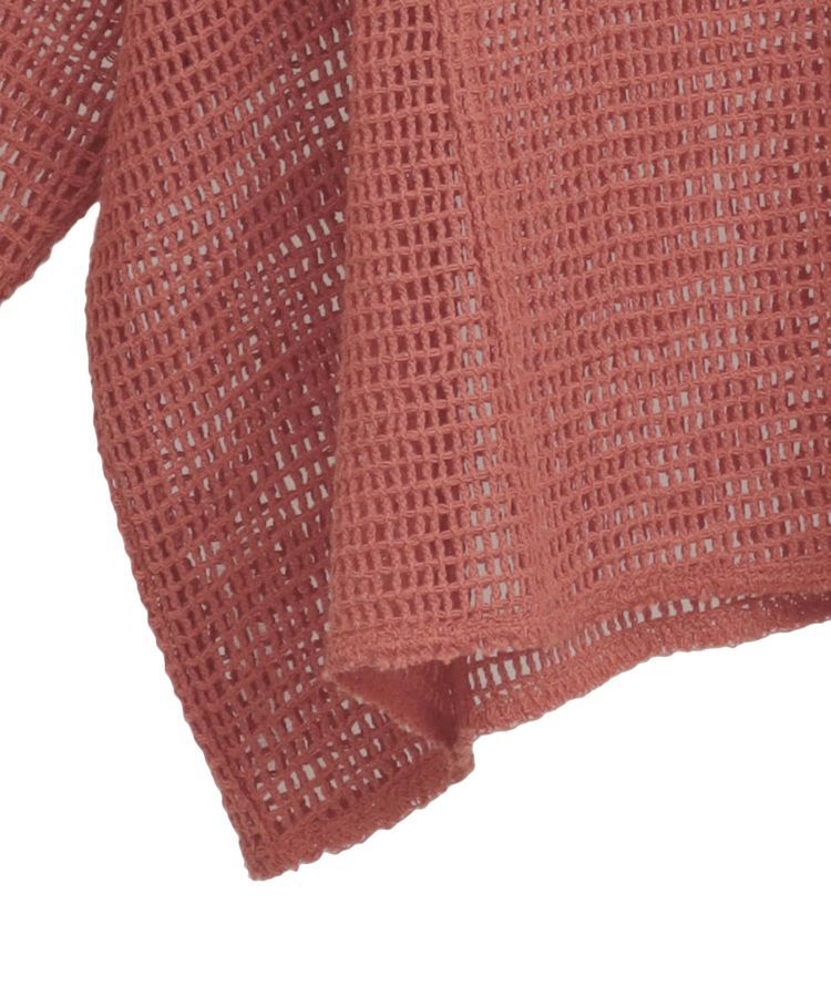 armonia「七分袖コットンメッシュラグラントップス」|Tシャツ・カットソー|