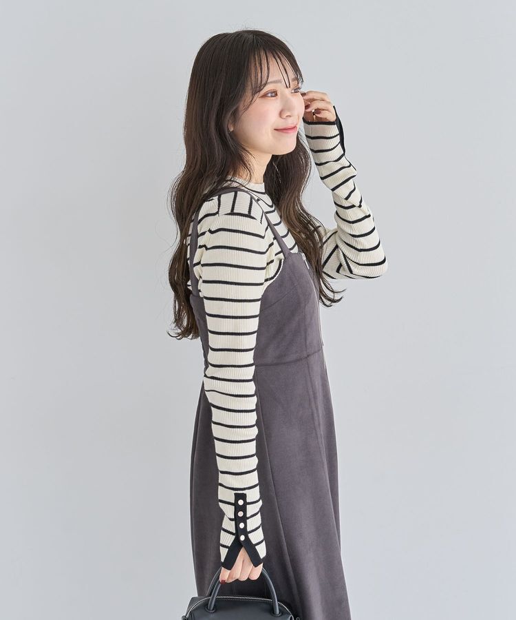 Green Parks「・ELENCARE DUE スエードポンチジャンスカ」|ワンピース|