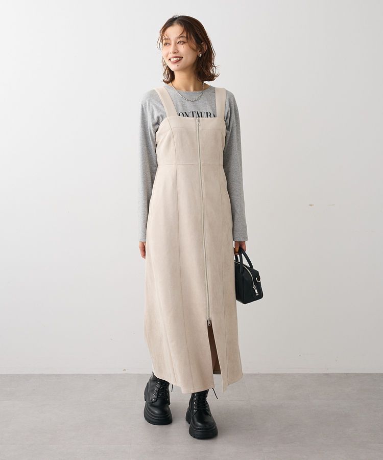 Green Parks「・ELENCARE DUE スエードポンチジャンスカ」|ワンピース|