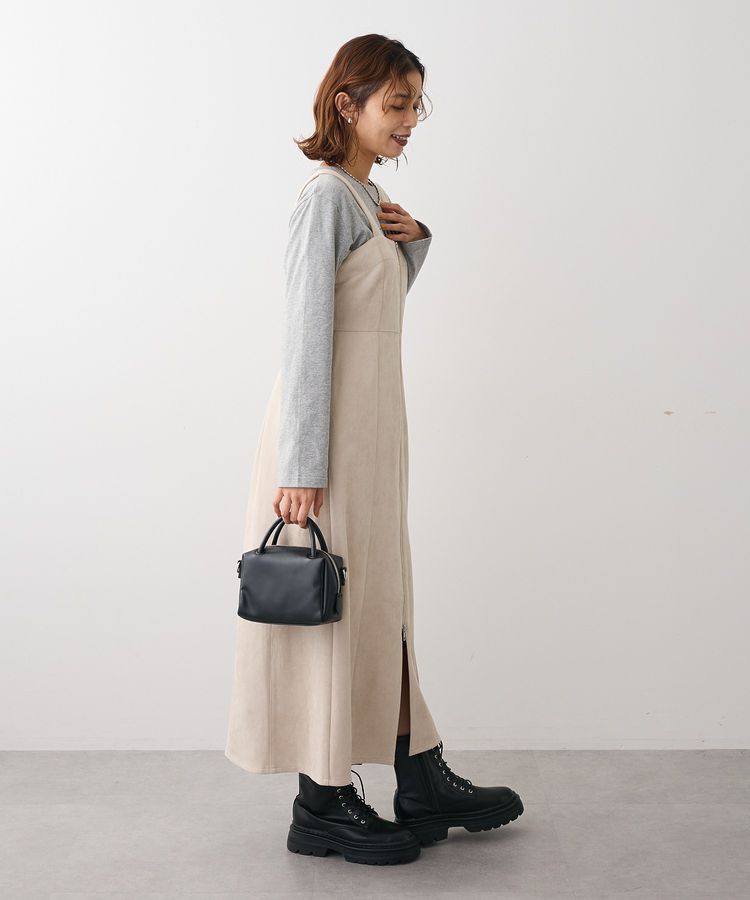 Green Parks「・ELENCARE DUE スエードポンチジャンスカ」|ワンピース|