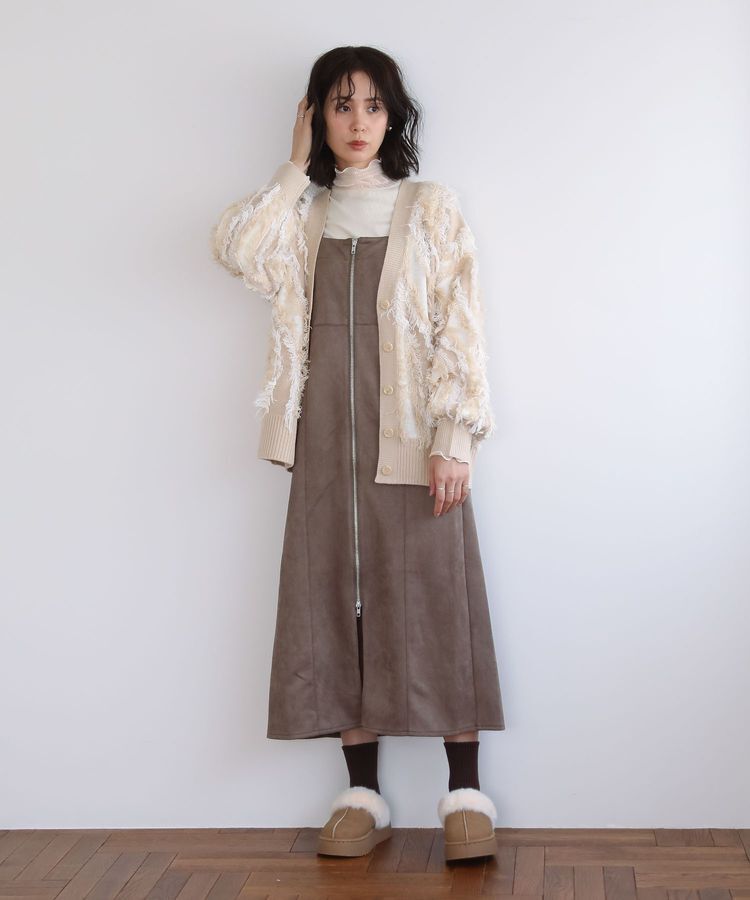 Green Parks「・ELENCARE DUE スエードポンチジャンスカ」|ワンピース|