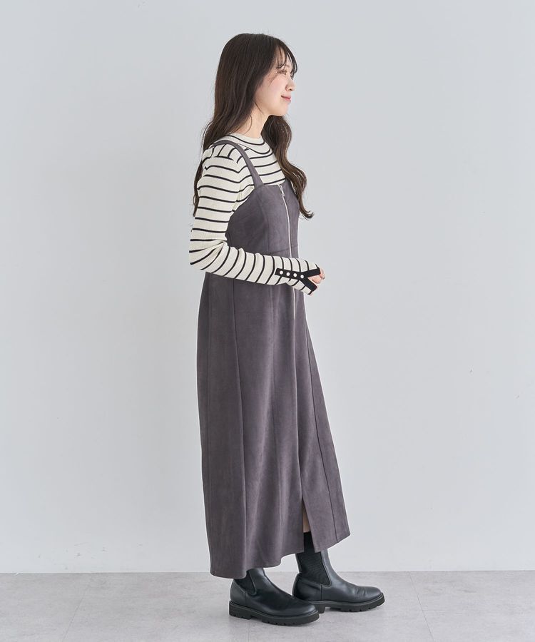 Green Parks「・ELENCARE DUE スエードポンチジャンスカ」|ワンピース|