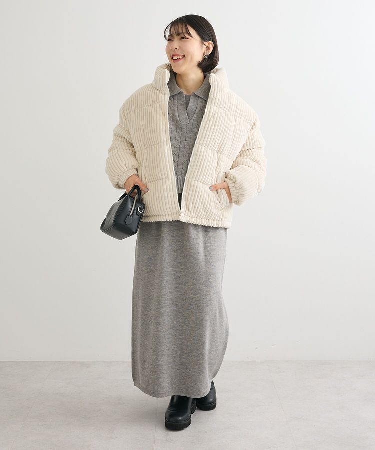 Green Parks「SET2点ケーブルベスト+ニットワンピース」|ワンピース|