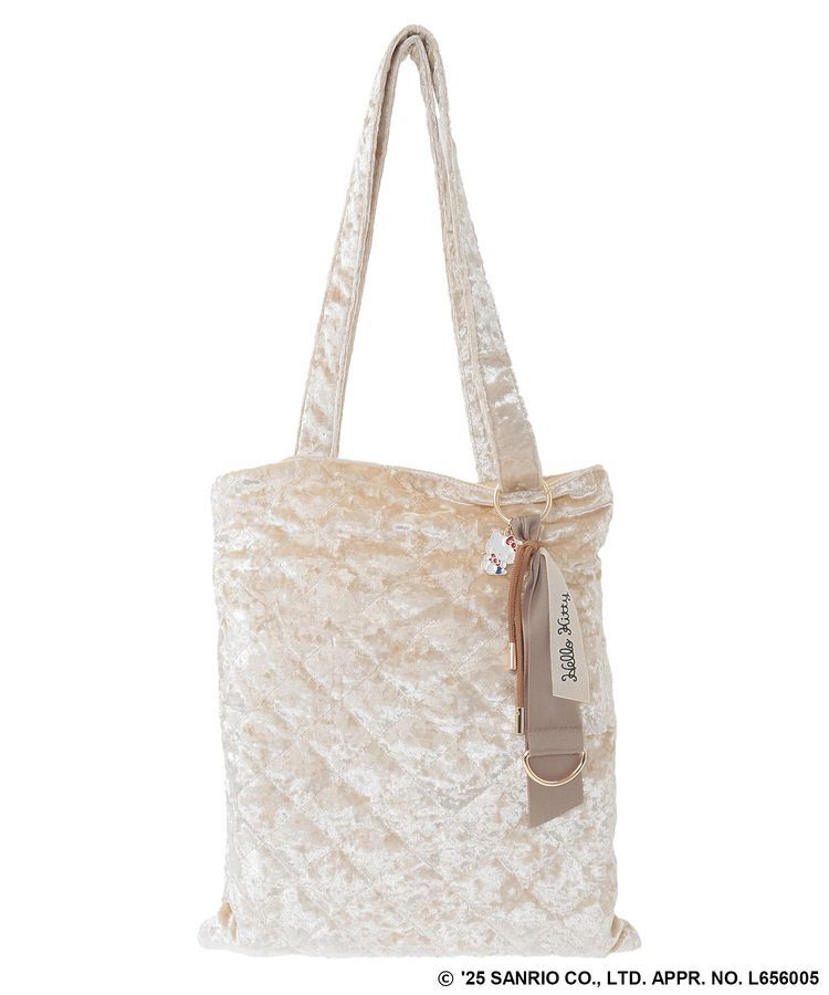 Green Parks「チャーム付きベロアバック」|トートバッグ|