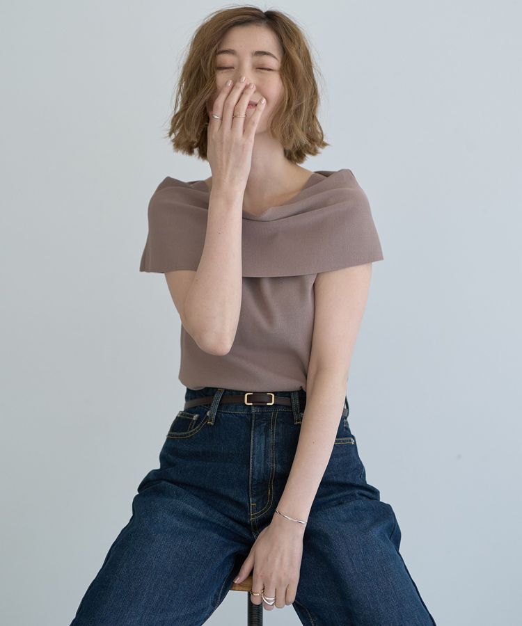 YECCA VECCA「スクエアバックル細ベルト」|ベルト|