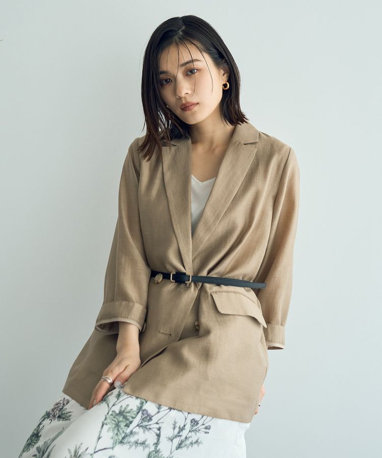 YECCA VECCA「スクエアバックル細ベルト」|ベルト|