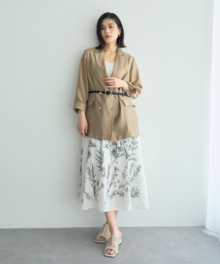 YECCA VECCA「スクエアバックル細ベルト」|ベルト|