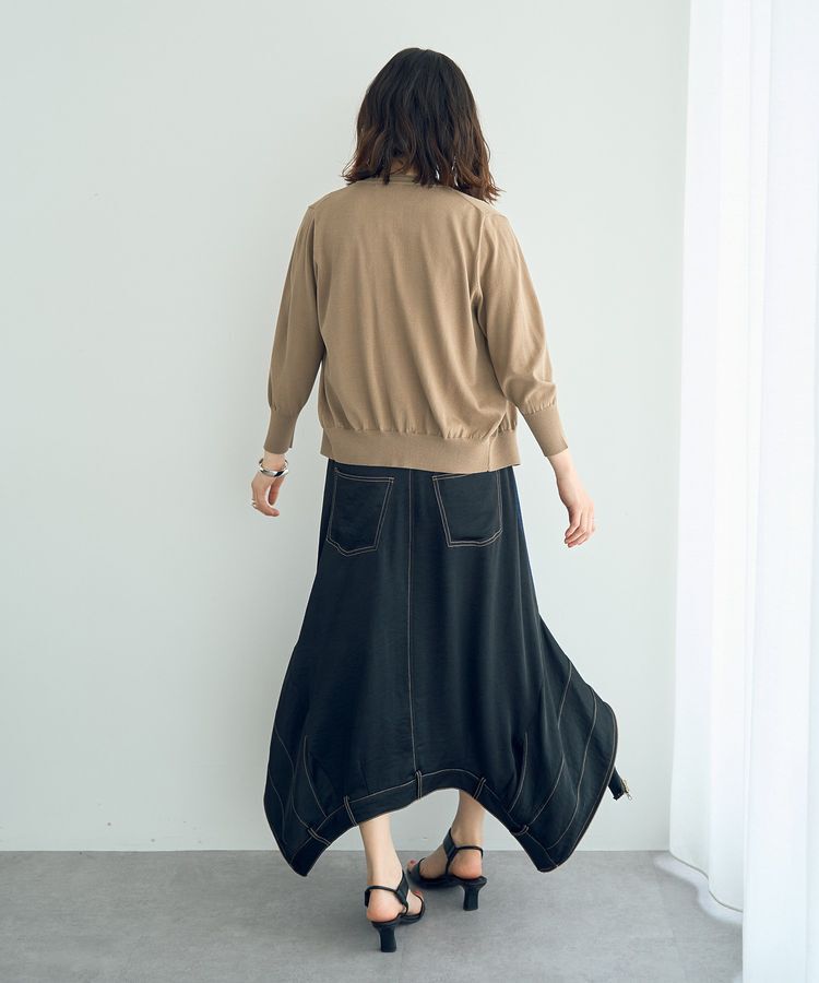 YECCA VECCA「【DOLL UP OOPS】2ｗay異素材スカート」|フレア|
