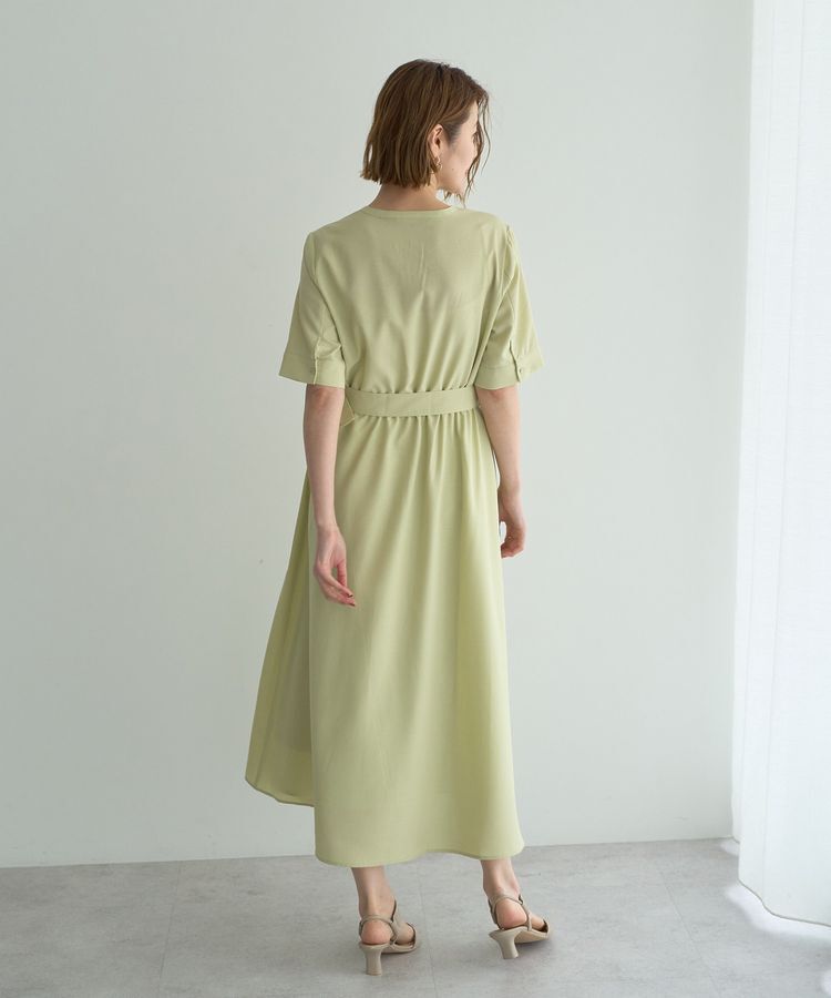 YECCA VECCA「リネンライクポケットデザインワンピース」|ワンピース|