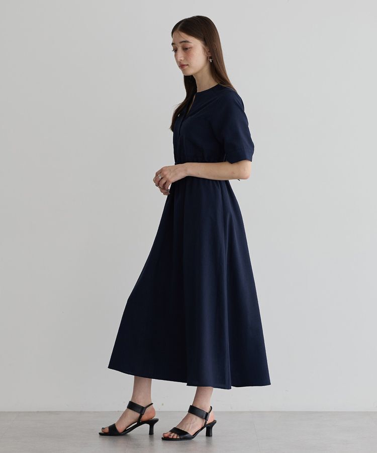 YECCA VECCA「リネンライクポケットデザインワンピース」|ワンピース|