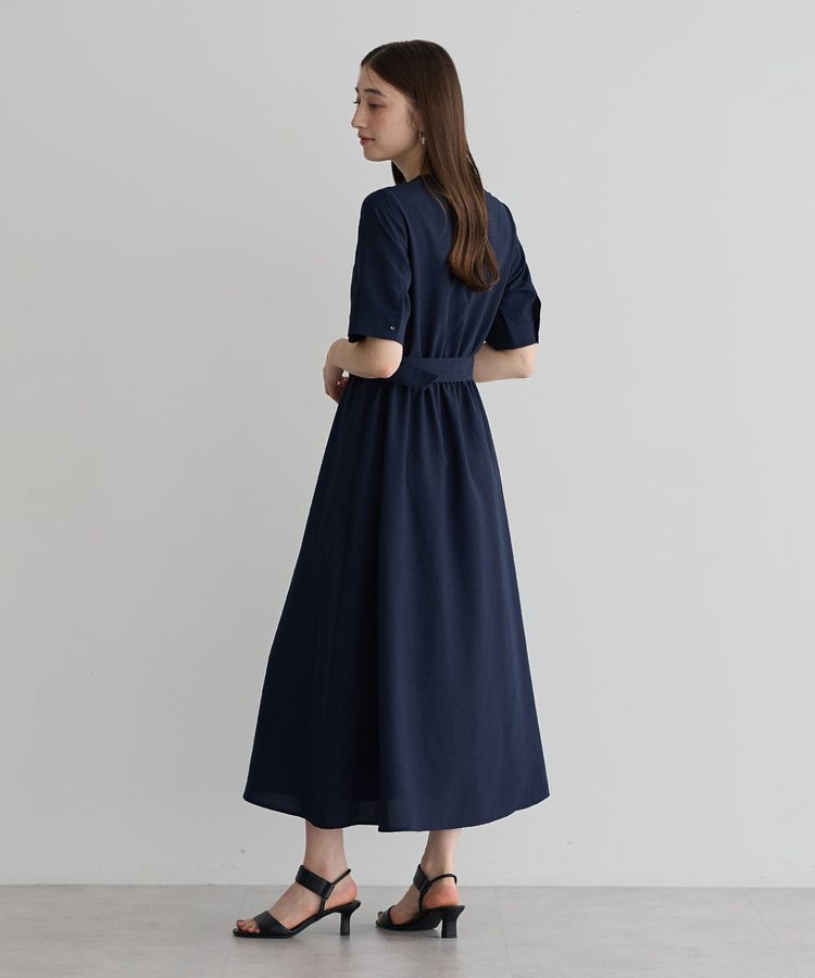 YECCA VECCA「リネンライクポケットデザインワンピース」|ワンピース|