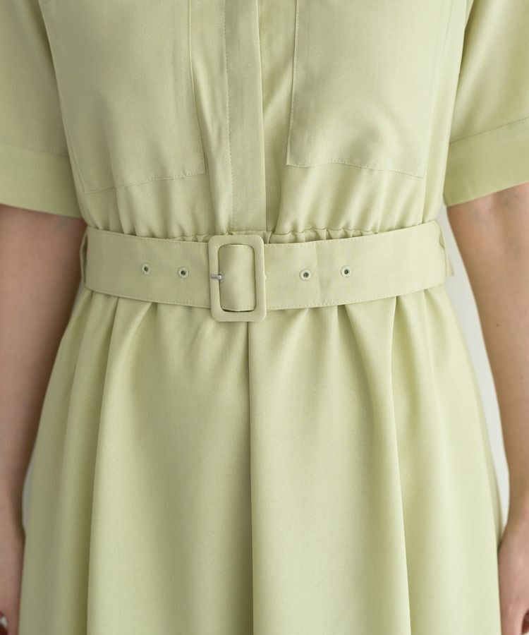 YECCA VECCA「リネンライクポケットデザインワンピース」|ワンピース|