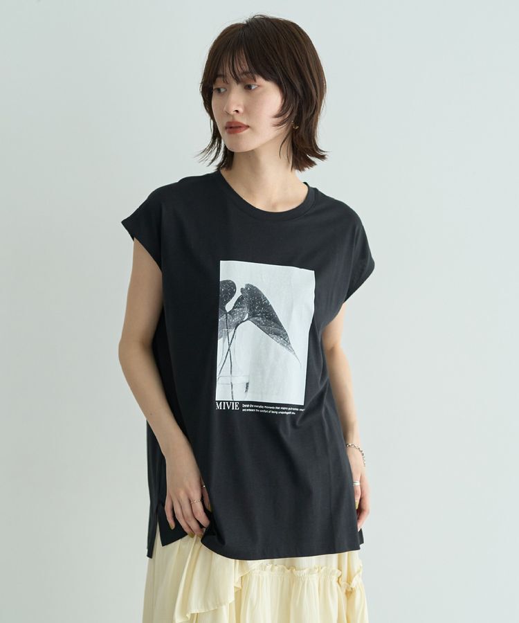 YECCA VECCA「フォトプリントTee」|Tシャツ・カットソー|Black