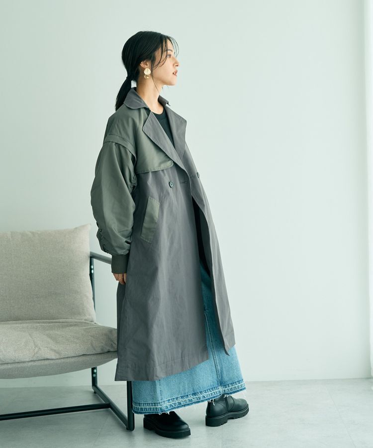 YECCA VECCA「2wayロング丈MA-1風コート」|その他|