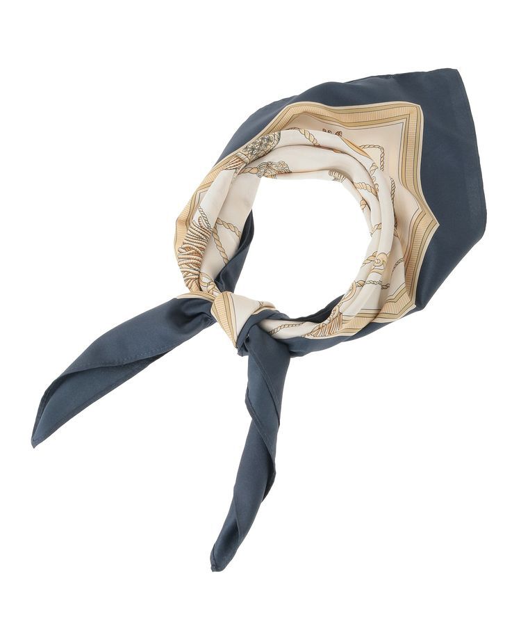 YECCA VECCA「タッセル柄スカーフ」|バンダナ・スカーフ|