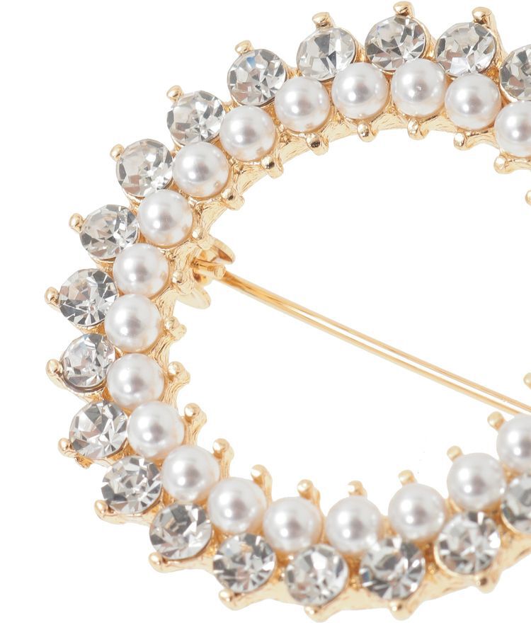 YECCA VECCA「パールビジューサークルブローチ」|その他|