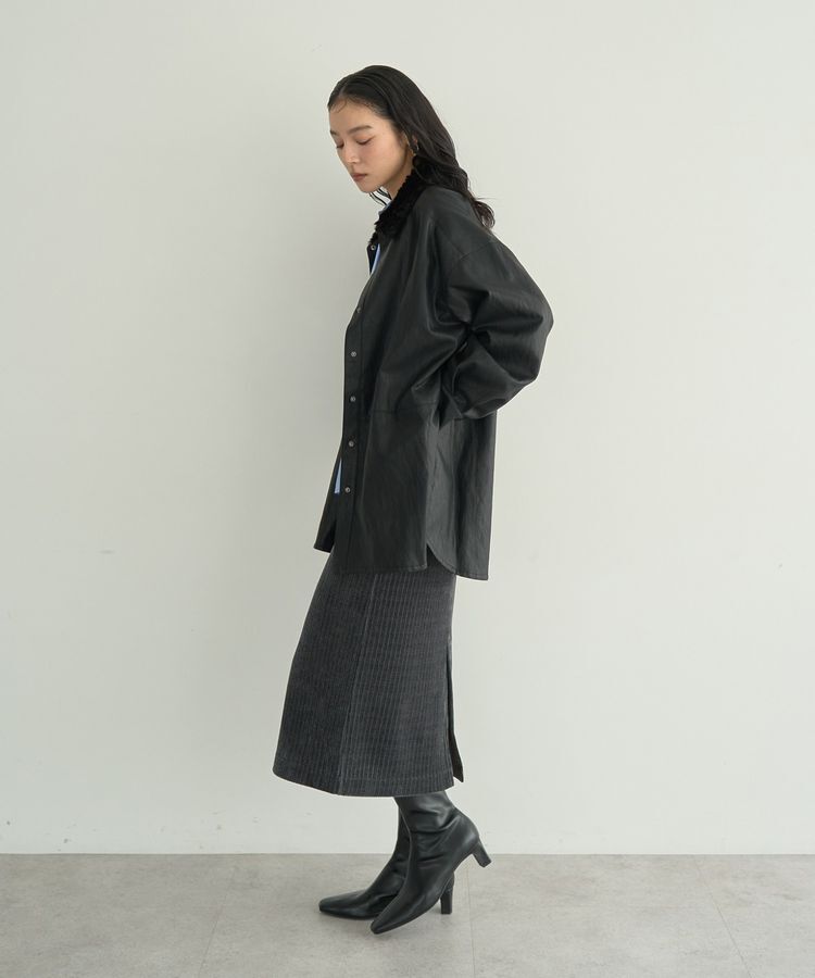 YECCA VECCA「コーデュロイナロースカート」|タイト|