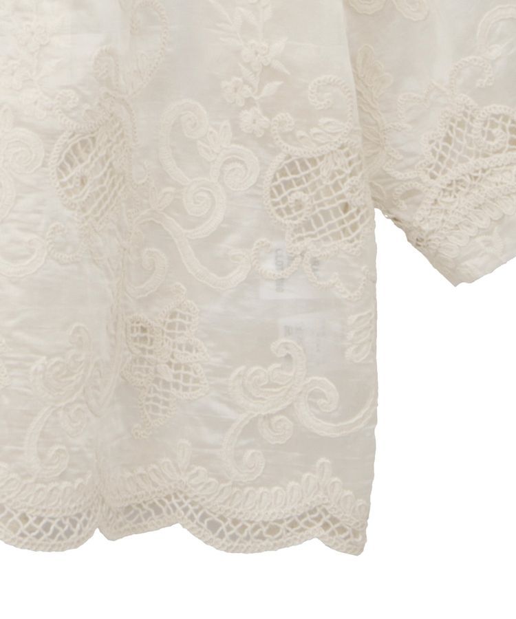 GARAGE OF GOOD CLOTHING「開襟レースハーフスリーブシャツ」|シャツ・ブラウス|