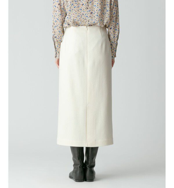 allureville「カラーメルトン釦付キタイトスカート 」|スカート|